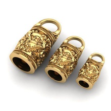 de la borla las tapas joyería tesselcaps bracelettesselcaps oro plata joya pulsera el cuero pulseras 3d print model - Mito3D