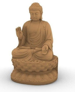 tathagata Bouddha statue 3d sculpture Dieu bijoux or argent art miniatures conception bijou religiou objet sculptures juif Jésus 3d print model - Mito3D