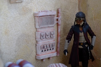 star kriege tatooine mauer panel diorama zubehör requisiten zahl spielzeuge spiele 3d print model - Mito3D