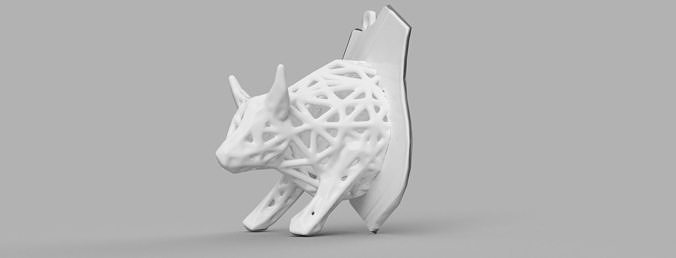 taureau voronoi taureau voronoi voronoi table chasse voronoi table chasse mural corrida house decor 3D print model - Mito3D