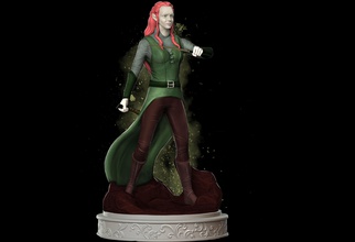 tauriel hayran sanat lotr elf savaşçı fantezi hobbit cüce peri karakter fanart kurgusal yaratık tale heykeller heykel druid temel sihirbaz golem 3d print model - Mito3D
