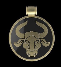 taurus jewelry horoscope mascot medallion pendant pendants present stars zodiac 3d print model - Mito3D