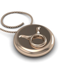 taurus pendant 001 3d model takı zodiac burç mücevher işaretler kolye yazdırılabilir altın Gümüş symbol desen fantezi yüzük astrolojik işareti elmas parlak Toros 3d print model - Mito3D