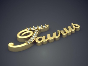 taurus pendant cad-419 takı altın mücevher yüzük düğün nişan elmas parlak cad gem platin yazdırılabilir Gümüş detay tasarım 3d print model - Mito3D