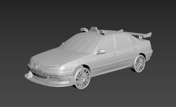 taxi 2 by luc besson peugeot 406 macchina veicolo settore automobilistico giochi giocattoli 3d print model - Mito3D