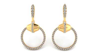 tazzarine diamond earring model 1 jewelry jewellery stones gem brilliant platinum gold silver cad white engagement wedding jewel luxury fashion printable earrings 3d print model - Mito3D