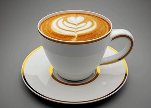 tè tazza caffè cappuccino posate caffeina espresso caldo porcellana piatto cenare camera casalinghi cucina cena macchina per stoviglie apparecchio bevanda ciotola casa 3d print model - Mito3D