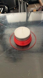 Çay ışık Kulp destek alev ev mum süsler toz kolektör Aksesuarlar 3d print model - Mito3D