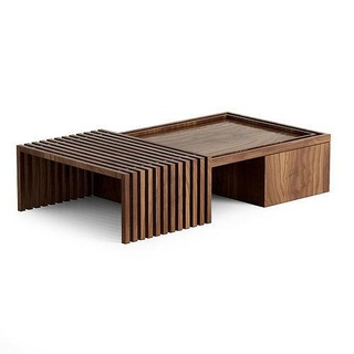 Tee Tabelle 6 Möbel Innere Stuhl Holz modern Design Zimmer Essen Leben Lampe Sofa zeitgenössisch Haus 3d print model - Mito3D