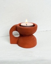 tealight candle holder candleholder decoration 3dprint concrete mould house accessories 3d print model - Mito3D