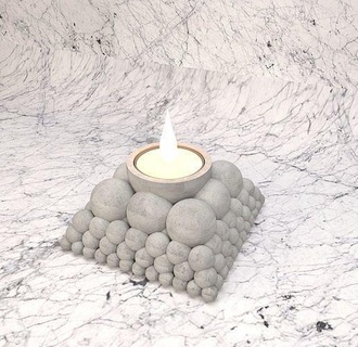 Chá leve suporte circular quente vela arte concreto casa acessórios 3d print model - Mito3D