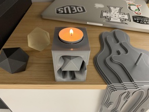 teelicht halter unterstützung teelichthalter kerze kerzenhalter zuhause haus dekor wohnkultur innere interiordesign 3d print model - Mito3D