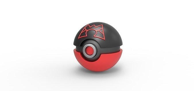 takım magma harika top pokeball pokemon konsept konteyner anime oyuncak Yazdır yazdırılabilir Teammagmagreatball büyüsü Harika hobi kendin yap 3d print model - Mito3D