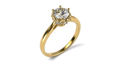 reißen Damen-ring Schmuck gem diamond Juwel engagement ring Hochzeit Damen gold Ringe 3d print model - Mito3D