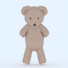teddy bear games-toys fun cute child toy kid winter snow doll art ice girl games toys 3d print model - Mito3D