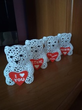 teddy bear amore - multilingue art teddybear valentinesday regalo cuore sculture 3d print model - Mito3D