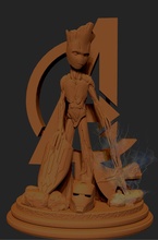teen groot statue sculpture art stone man hobby diy 3d print model - Mito3D