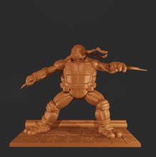 adolescente mutante ninja tartarughe vs batman raffaello affondando i fumetti dc print3d 3dprinting giochi giocattoli miniature figurine 3d print model - Mito3D