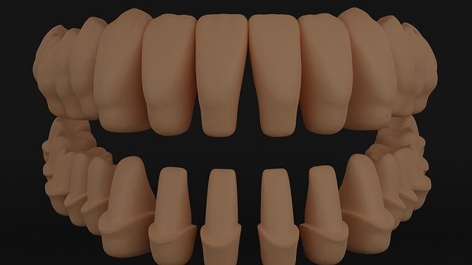 denti restauro 3d Stampa modello protesi spazzolino dente dentista medicinale odontoiatria cura dentale ammaccatura radice sedici corpo anatomia scienza medico carattere biologia 3D print model - Mito3D