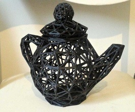 teillere voronoi té taza cafetería casa decoración 3d print model - Mito3D