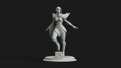 templario asesino personaje dota2 juego mujer figura cuerpo juegos juguetes 3d print model - Mito3D