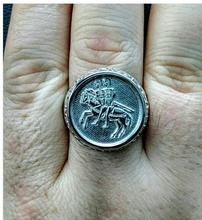 templar seal mens ring men signet history jewelry rings 3d print model - Mito3D