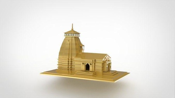 temple 3d-print model file 3dprint cad earrings pendant stl jewelry holy place house building 3d print model - Mito3D