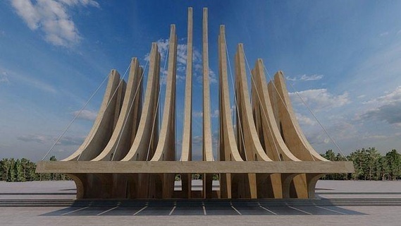 templo multirreligioso paisaje arquitectura madera escultura sagrado Arte esculturas 3d print model - Mito3D