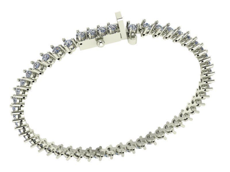 tennis armband schmuck diamant hochzeit engagement mode gold armbänder 3D print model - Mito3D