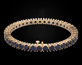 tennis bracelet diamants 463 3dprinted conception mode or d'or bijou bijoux impression imprimable prototypage argent bracelets 3d print model - Mito3D