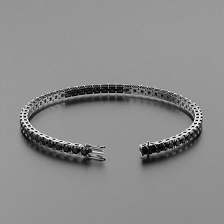 tennis bracelet 3mm bijoux or argent bijou platine goujat 3dmodel sterling gemme diamant blanc bracelets laiton 3d print model - Mito3D