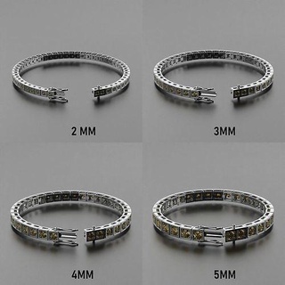 tennis bracelet rond bijoux bracelets bijou diamant or goujat 3dmodel blanc rhinocéros argent laiton platine prototypage perles mode Rose 3d print model - Mito3D