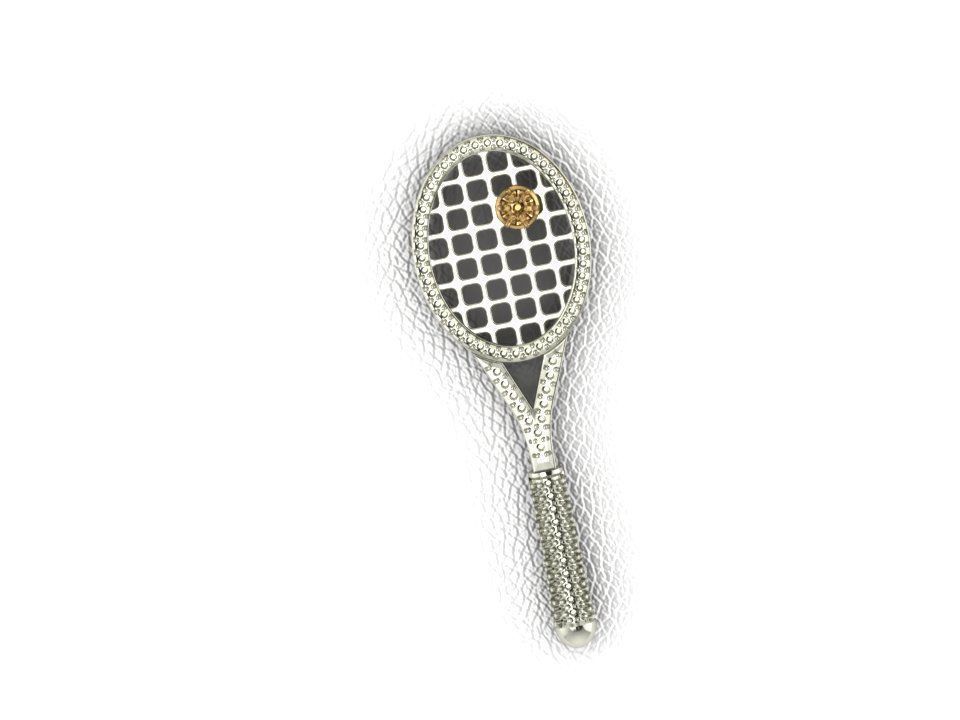 tennis racket tennisracket pong ping pingpong tenis paddle sports sport equipment racquet wimbledon tennisfield badminton ball court racqet doubles hobby diy hand tools 3D print model - Mito3D