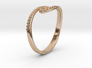 tentáculo anel no1 jóias instrução animais braço otários lula polvo pingente anéis polvos geométricas de sucção taça único colar elegante fantasia a arte 3d print model - Mito3D