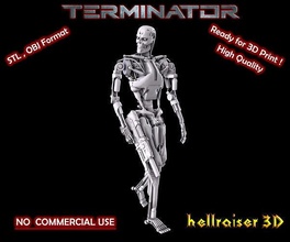 terminator t-800 endoskeleton pose 2 t 800 character cyborg machine model robot skull robotic mechanical sci fi skynet mech arnold mecha fallout apocalyptic games toys 3d print model - Mito3D
