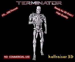 terminator t-800 endoskeleton pose 3 t 800 character cyborg machine model robot skull robotic mechanical sci fi skynet mech arnold mecha fallout apocalyptic games toys 3d print model - Mito3D