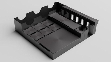 terraformação marte organizador in 1 caixa armazenamento versão 2 jogo tabuleiro terraformando encarte inserir 3dprinted brinquedos jogos tampa borda 3d print model - Mito3D
