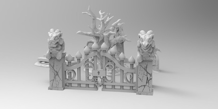 terraincrates cementery games-toys decoration boardgames miniatures collection games toys board 3d print model - Mito3D