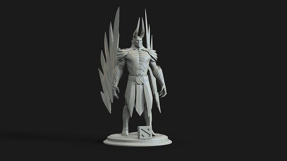 lâmina terror estátua of homem asas impressão personagem 3d jogos dota2 arte projeto imprimível brinquedos 3d print model - Mito3D