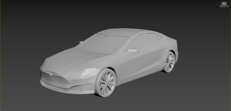 tesla model s su piccola scala auto hobby americano automotive modello sport printcar di stampa rc giocattolo plastica il fai da te 3d print model - Mito3D