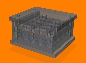 test beaker cover mold plastik design 3dprinter art cnc 3d printer lab science engineering 3d print model - Mito3D