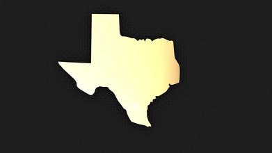 du texas à la maison bijoux états-unis états cow-boy or 14k jaune d'autres 3d print model - Mito3D