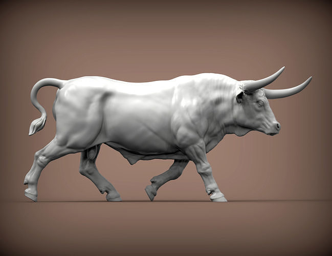 texas longhorn rasse stier kuh rindfleisch skulptur vieh rinder tiere säugetier 3d drucken bauernhof pflanzenfresser fleisch steak skulpturen cowboy kunst 3D print model - Mito3D