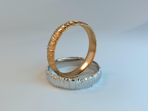 texturierte ring Schmuck gold bedruckbar ist Juwel Mode-ring engagement Platin Silber gold-ring prototyping sterling diamond Hochzeit gem Diamant-ring Ringe 3d print model - Mito3D