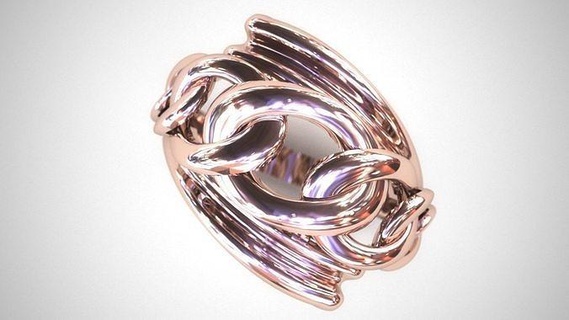 tgold catena squillare oro gemma diamante Fidanzamento moda bellezza argento platino 14k stampabile costruito testato cubano bellissimo leggero gioielleria anelli 3d print model - Mito3D