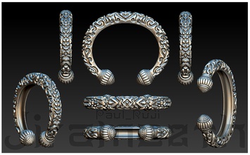 thai double lotus bracelet jewelry silver gold woman mam gothic bracelets 3d print model - Mito3D