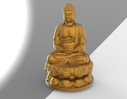 Tailandia buddha testa 01 3d scansione in3d irreale motore scansionato Modelli vari arte 3d print model - Mito3D
