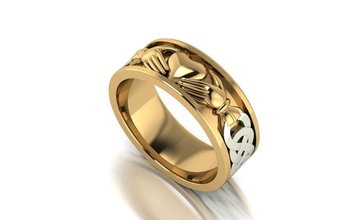 dando gracias el anillo de oro lujo compromiso art la boda precioso plata matrimonio joya diamante brillante celebración joyería los anillos 3d print model - Mito3D