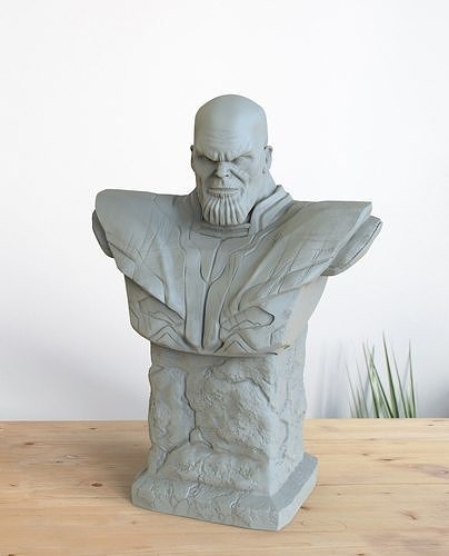 thanos busto estatua maravilla villano saga infinitysaga ucm vengadores final guerra infinita Arte esculturas 3D print model - Mito3D