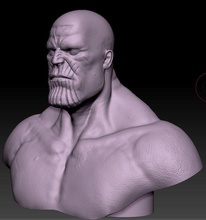 thanos bust games-toys marvel alien titan antagonist games toys other 3d print model - Mito3D